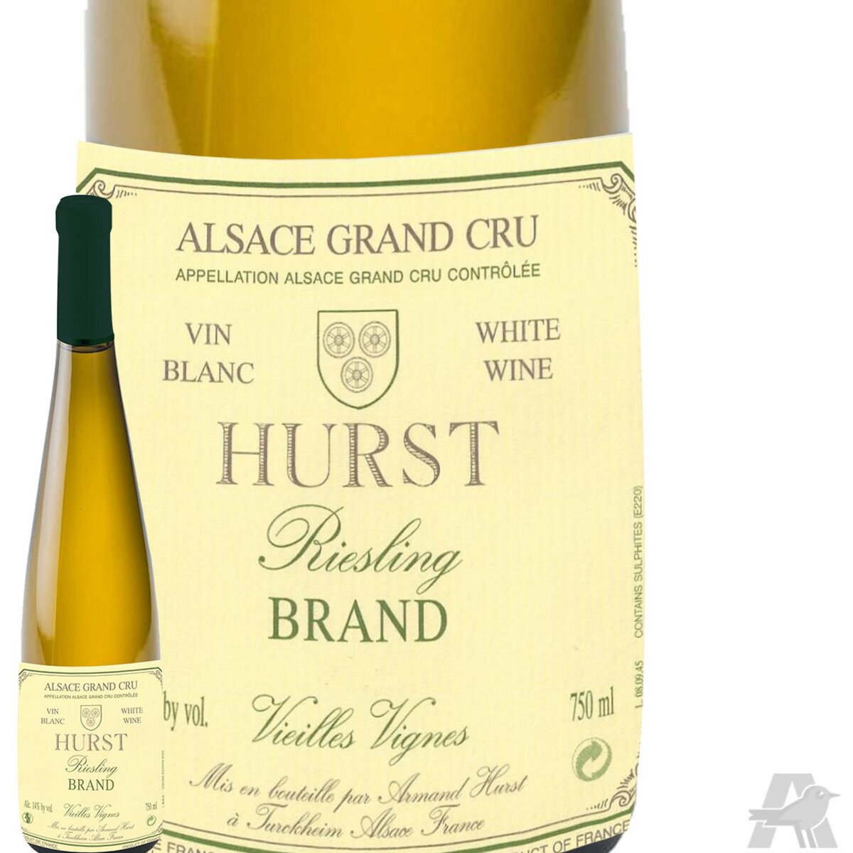 Domaine Hurst Alsace Riesling Grand Cru Brand Vieilles Vignes Blanc 2010