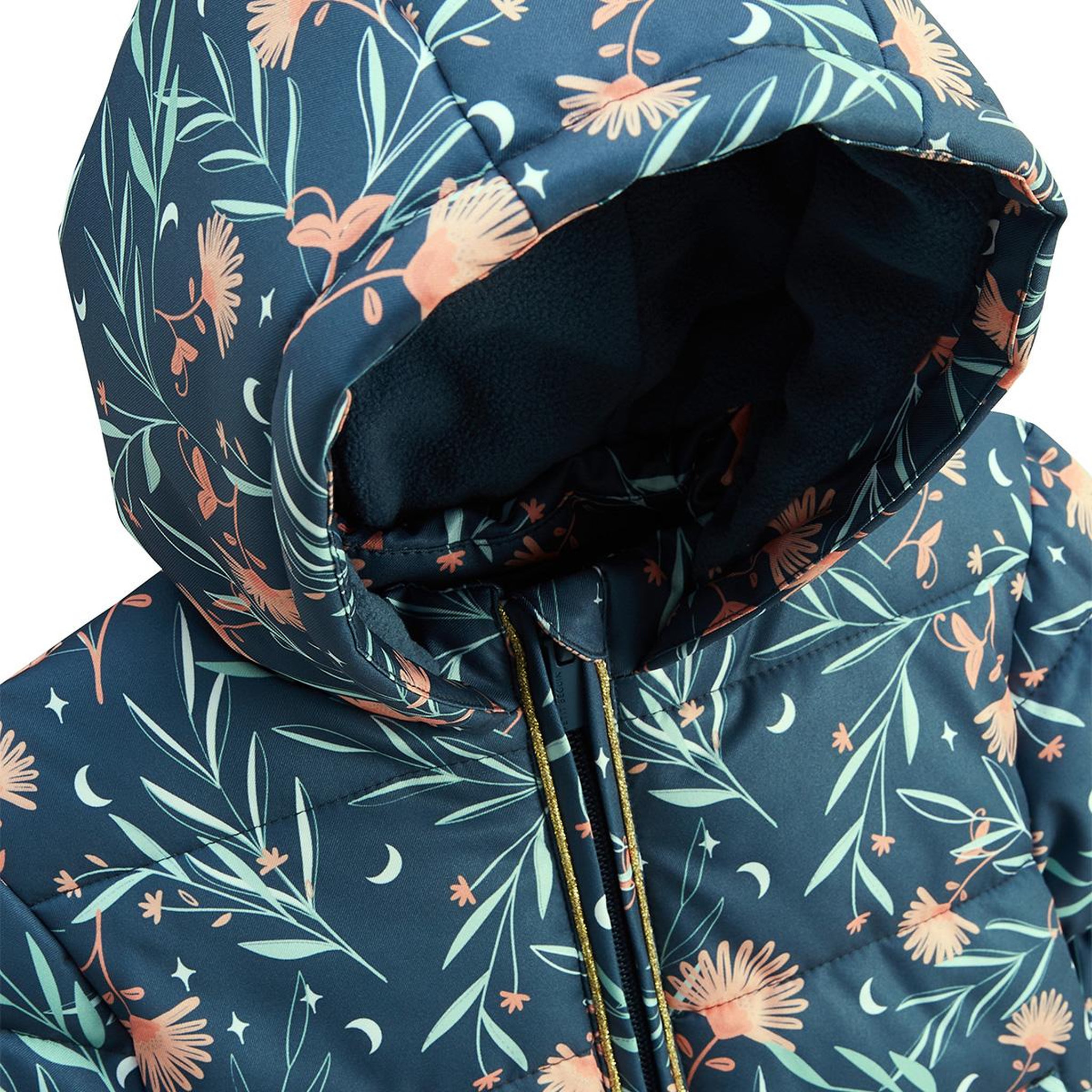 Voir la diapositive 4 : Petit Béguin Doudoune enfant imperméable doublée polaire avec capuche Dina