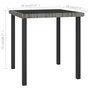 Voir la diapositive 5 : VIDAXL Table a dîner de jardin Gris 70x70x73 cm Resine tressee