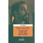 CE QUE VOUS TROUVEREZ CACHE DANS MON OREILLE. POEMES DE GAZA, Abu Toha Mosab