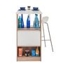 Voir la diapositive 2 : Table comptoir de cuisine avec rangement à rideau L130cm LUCK