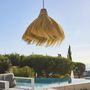 Voir la diapositive 3 : Lumisky Suspension d'extérieur MASAI Bois Jonc de mer D60 cm