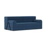 Voir la diapositive 2 : LISA DESIGN Astral - canapé 3 places convertible en velours texturé