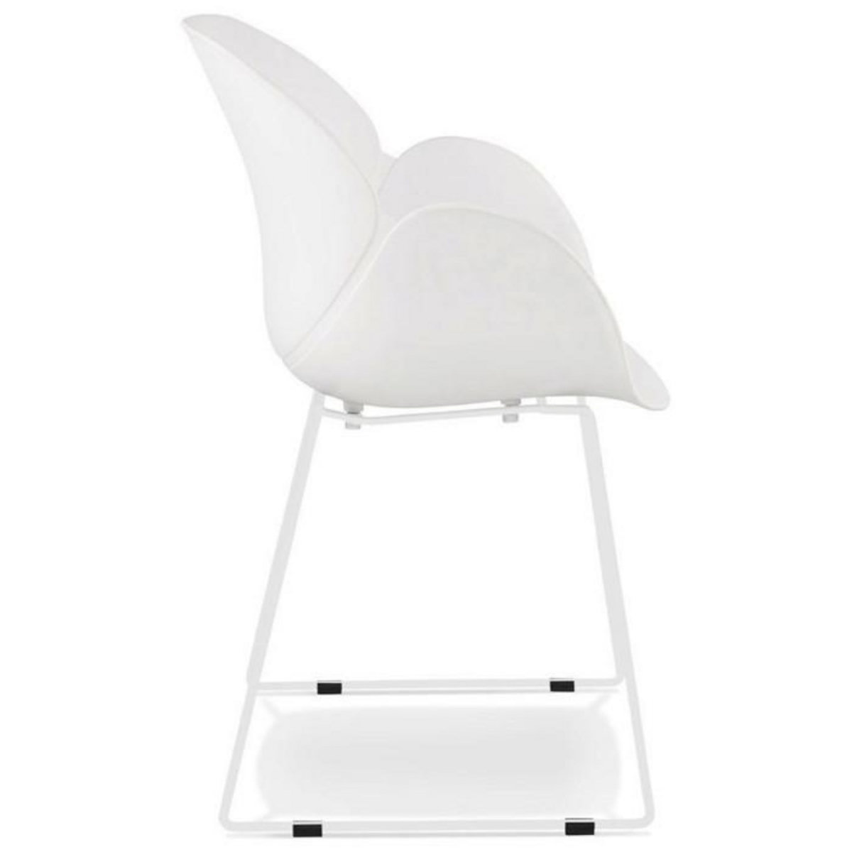 Paris Prix Chaise Design avec Accoudoirs  Riod  89cm Blanc