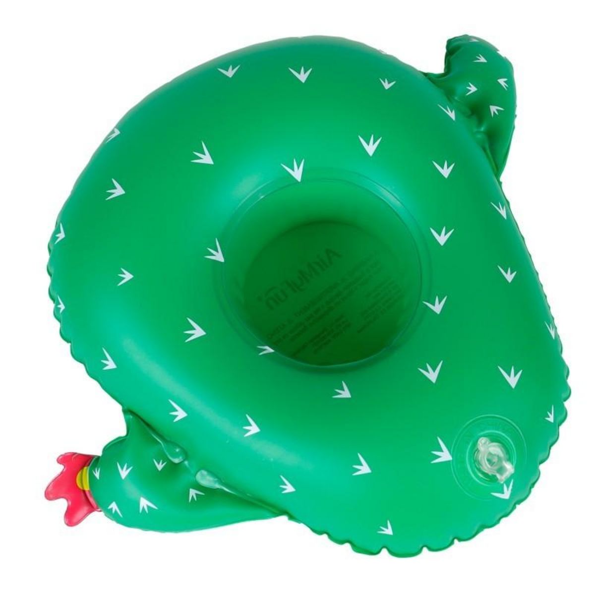 AIRMYFUN Porte Boisson Gonfable pour Piscine ou Plage, Flotteur, Accessoire d'Eau - Cactus 28x23cm