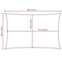 Voir la diapositive 6 : VIDAXL Voile de parasol tissu oxford rectangulaire 6x8 m beige
