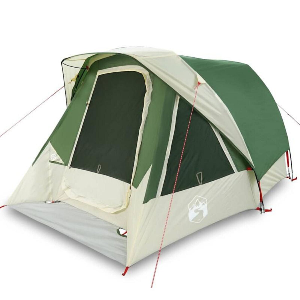 VIDAXL Tente de cabine familiale 6 personnes vert imperméable