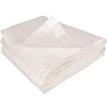 ID MARKET Bâche de rechange 130 gr/m² pour serre tunnel 6m² blanche 2 sections ROMA