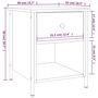Voir la diapositive 6 : VIDAXL Table de chevet chene fume 40x42x50 cm bois d'ingenierie