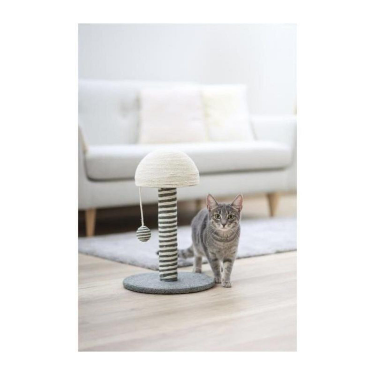 KERBL Arbre a chat - 42cm - Funghi - KERBL - Gris/blanc - Sisal