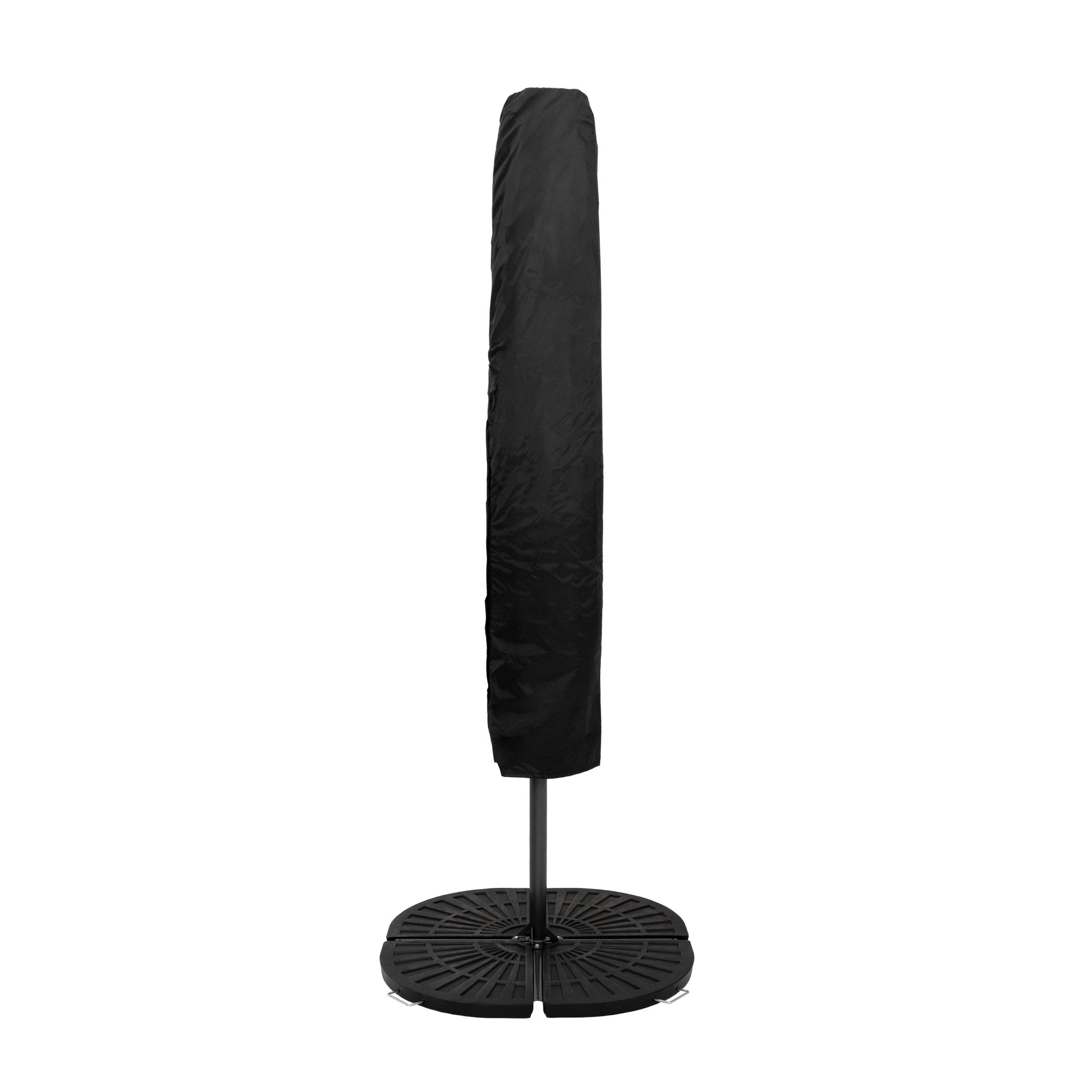 Voir la diapositive 3 : Monster Parasol Banane à Mât Déporté à LED 3 m & 4 Pieds en Éventail