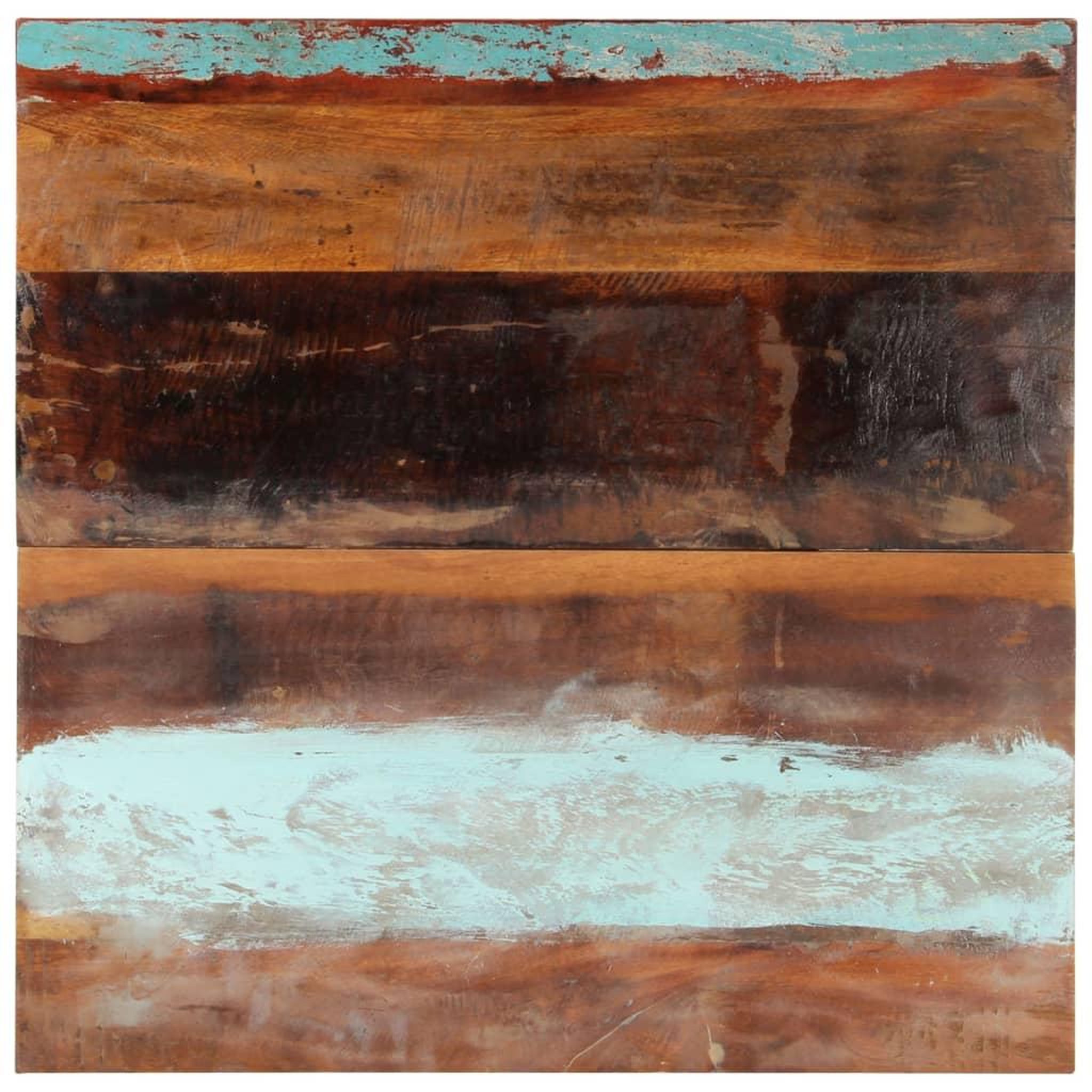 Voir la diapositive 1 : VIDAXL Dessus de table carre 80x80 cm 25-27 mm Bois de recuperation
