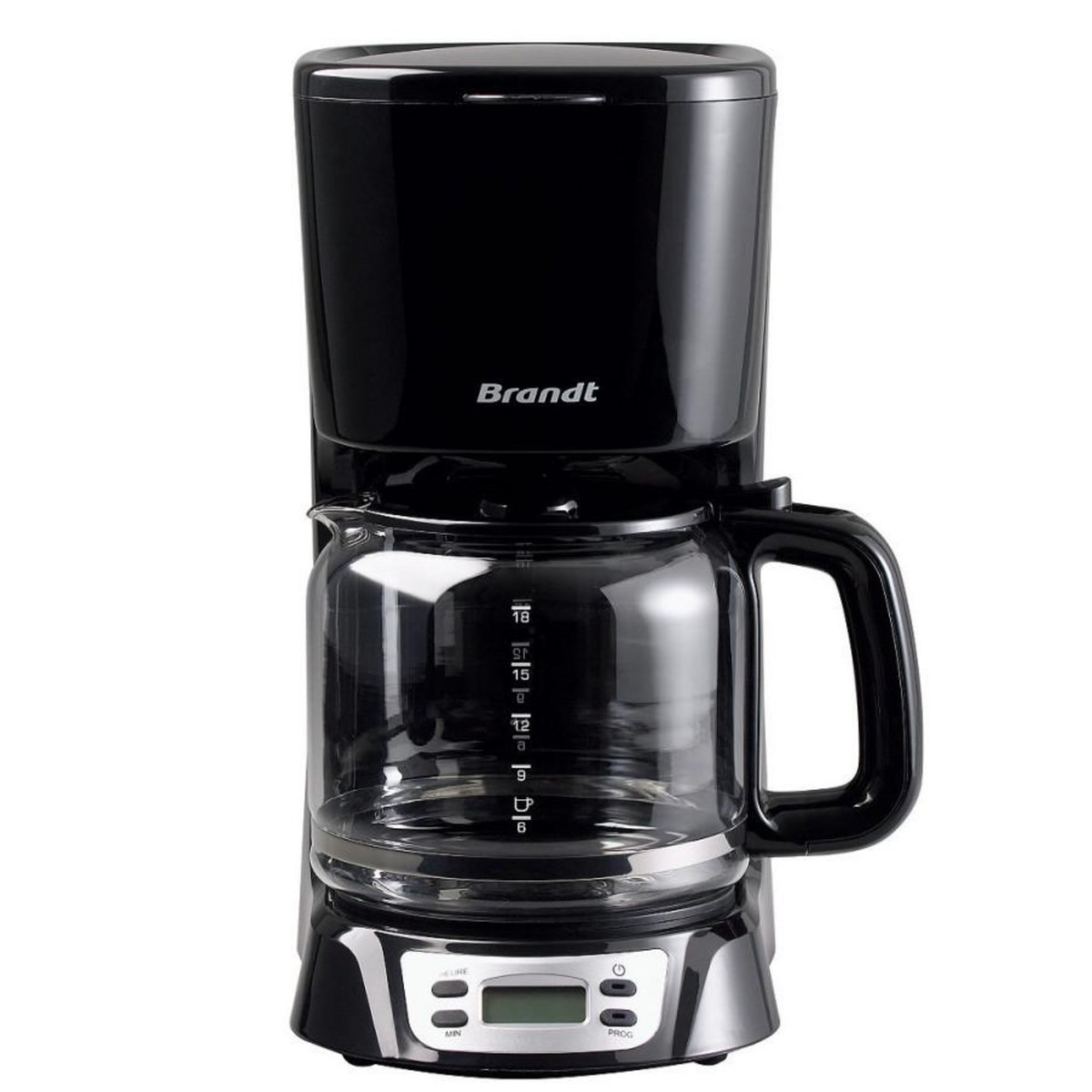 BRANDT Cafetière filtre programmable 18 tasses 1000w - caf1318e