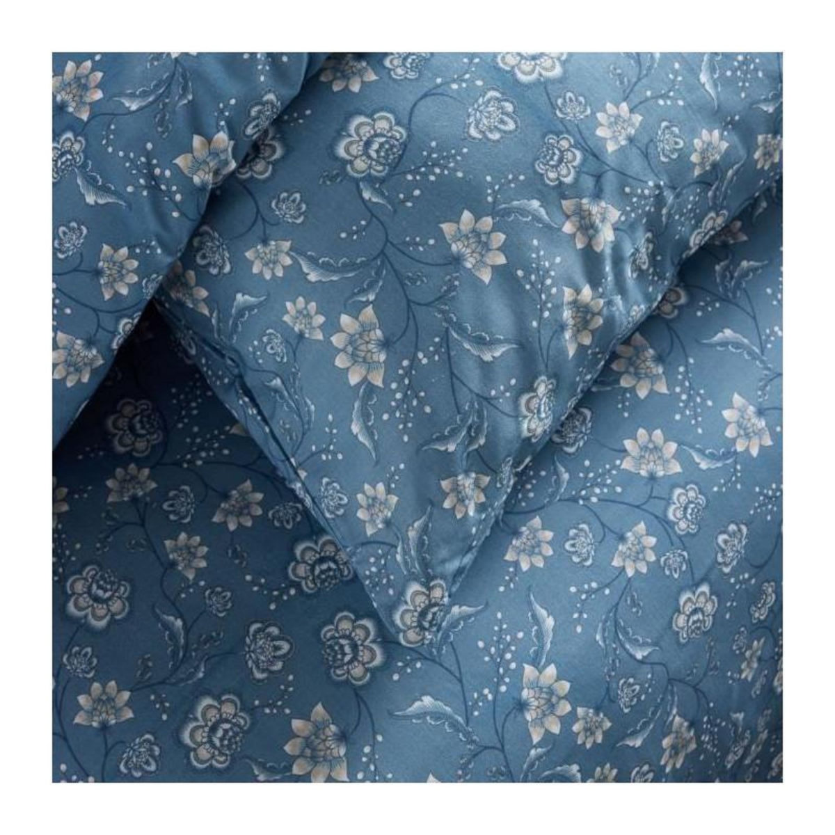 Today Parure de lit - TODAY Crazy - Imprimé Floral - 2 personnes - 220 x 240 cm - Bleu