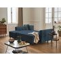 Voir la diapositive 3 : BEST MOBILIER Saphir - canapé d'angle réversible 4 places - convertible - avec coffre - en tissu
