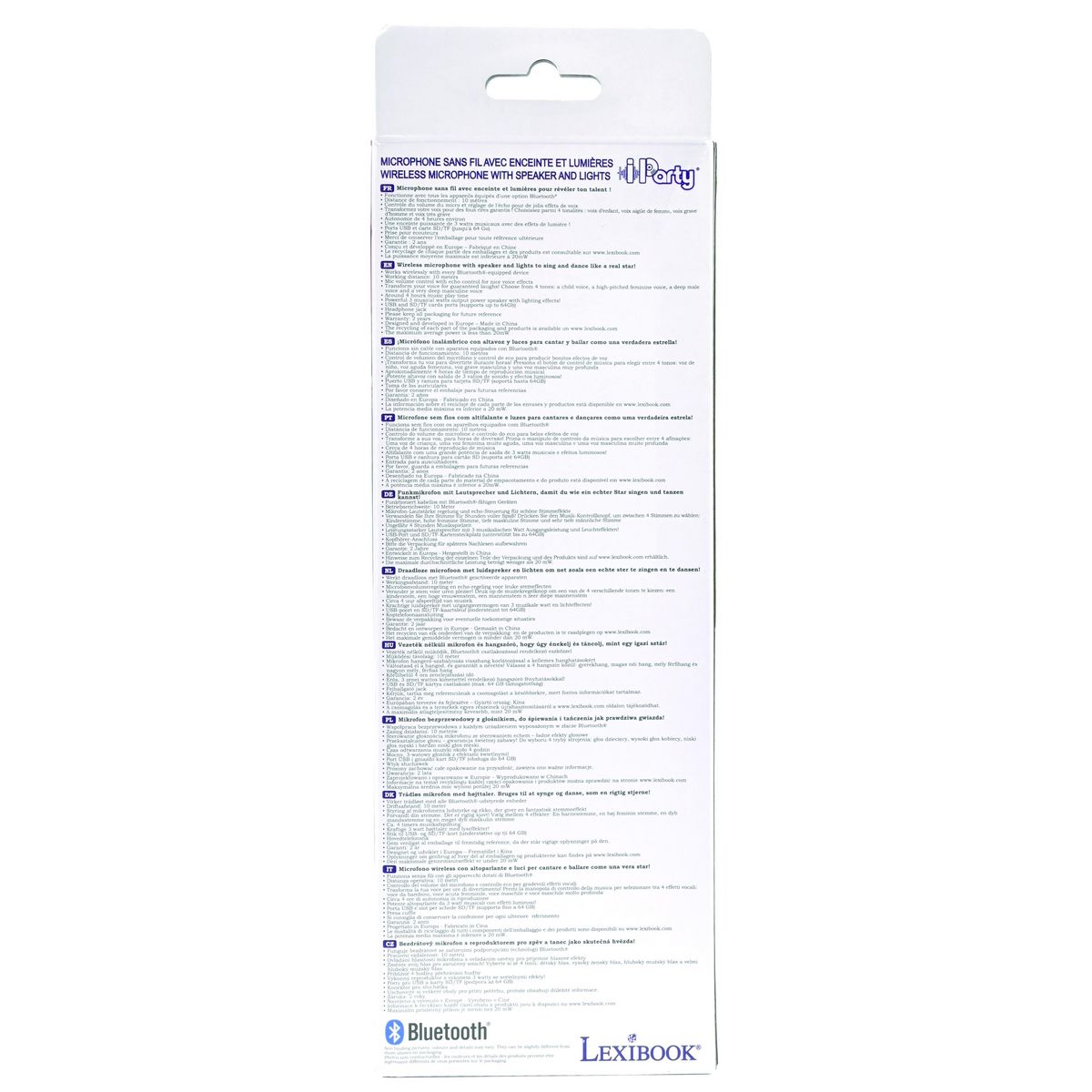 Lexibook Micro Karaoké Sans Fil iParty Enceinte Bluetooth