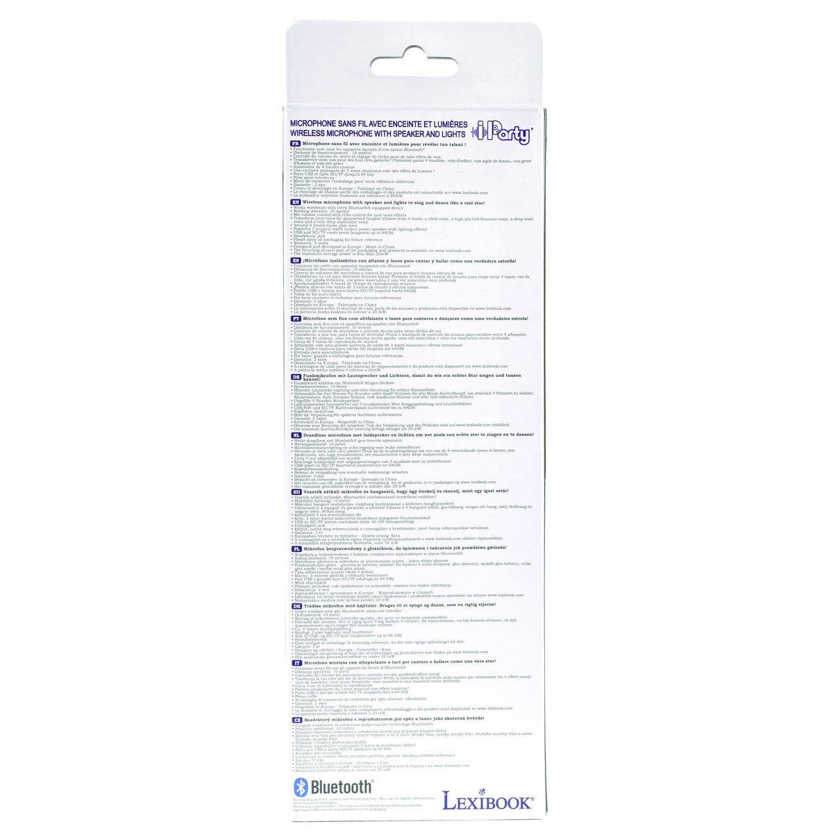 Lexibook Micro Karaoké Sans Fil iParty Enceinte Bluetooth