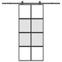 Voir la diapositive 1 : VIDAXL Porte coulissante kit de quincaillerie trempe verre aluminium