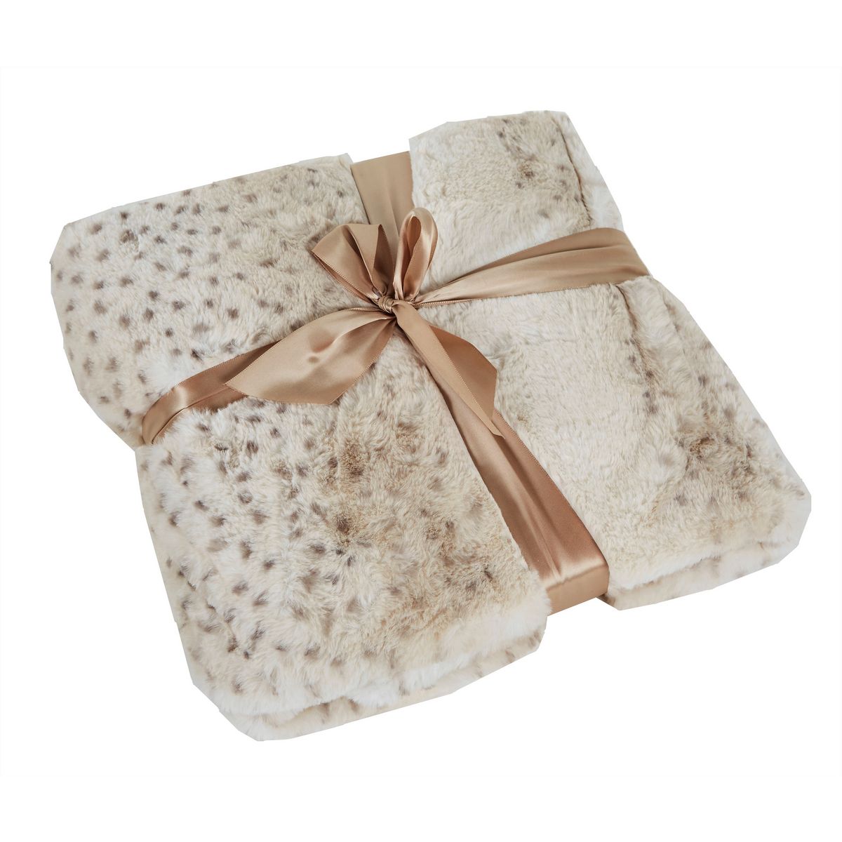 ACTUEL Couverture, couvre-lit, jeté de canapé en polyester fausse fourrure TIGRE