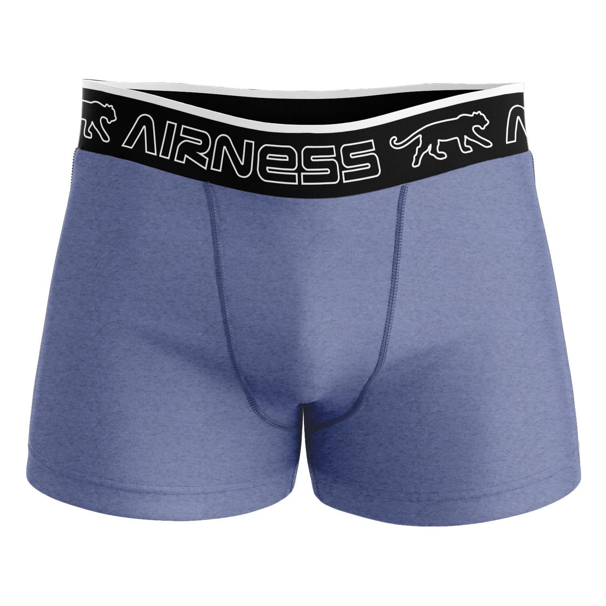 Voir la diapositive 3 : Airness Airness lot de 5 boxers homme en coton colorés starter