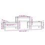 Voir la diapositive 6 : VIDAXL Jardiniere Blanc 245,5x44x75 cm Bois massif de pin