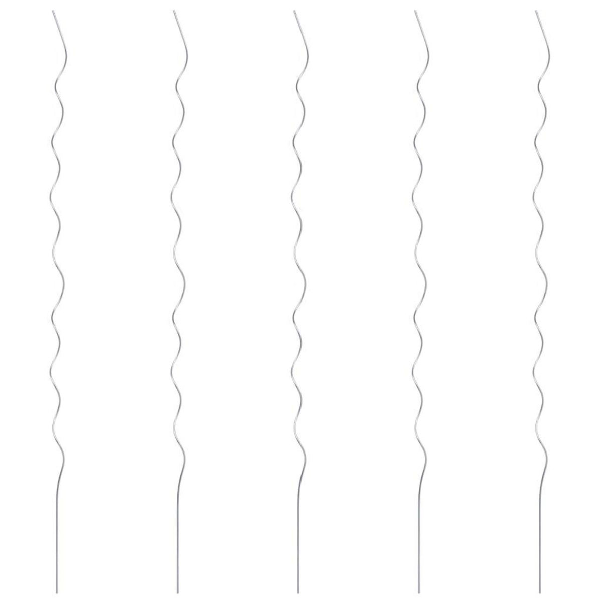 VIDAXL Supports de plantes en spirale 5 pcs Acier galvanise 170 cm