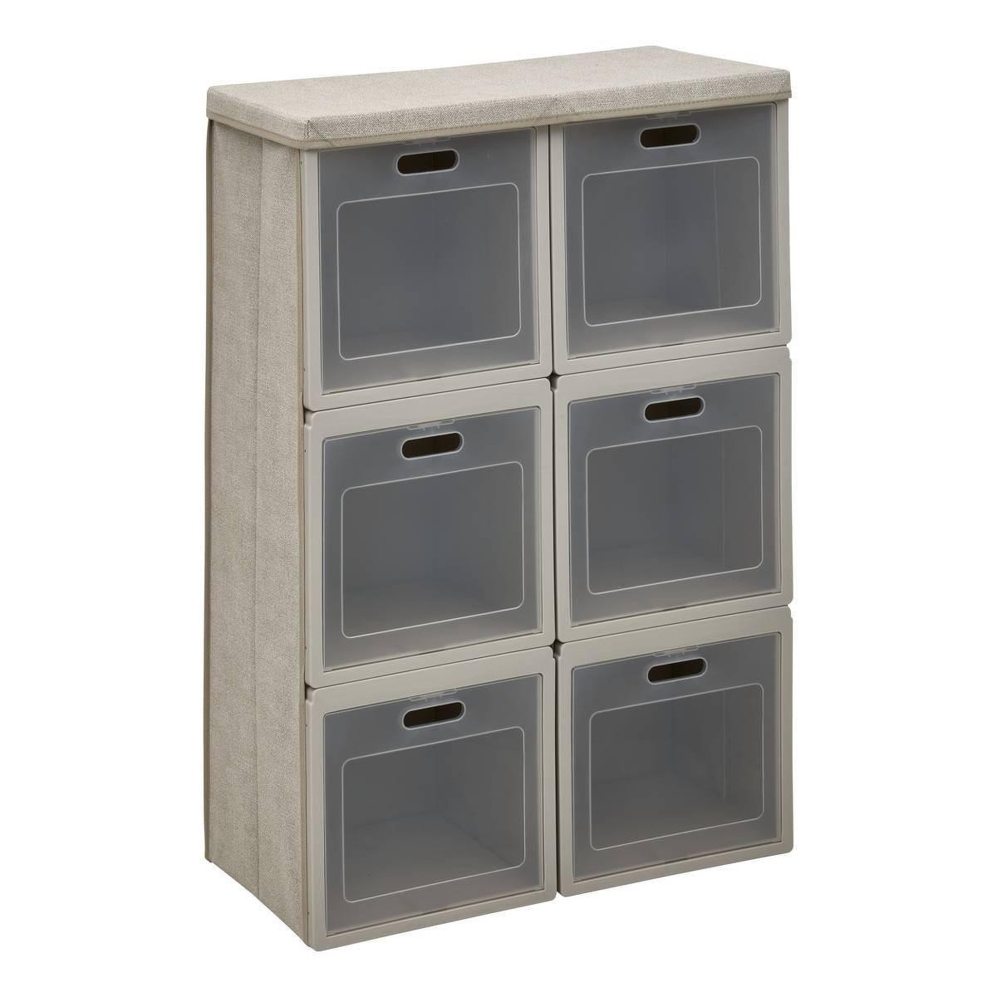FIVE Cube de rangement 6 cases  cube'n door  91cm beige