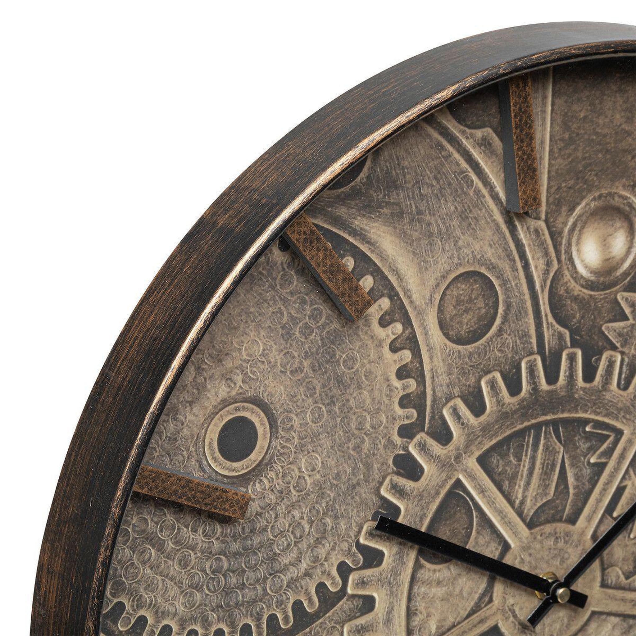 Voir la diapositive 2 : ATMOSPHERA Horloge déco  deyan  50cm marron