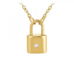 SC BOHEME Collier cadenas par SC Bohème orné d'un véritable diamant