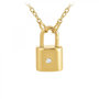 Voir la diapositive 1 : SC BOHEME Collier cadenas par SC Bohème orné d'un véritable diamant