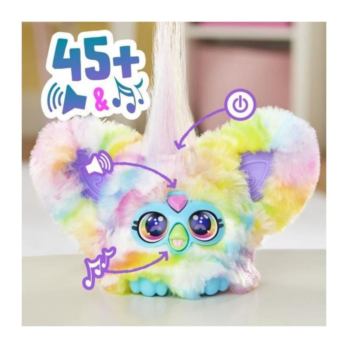 HASBRO Jouet peluche Hasbro Furby Furblets Zee-Bah noir
