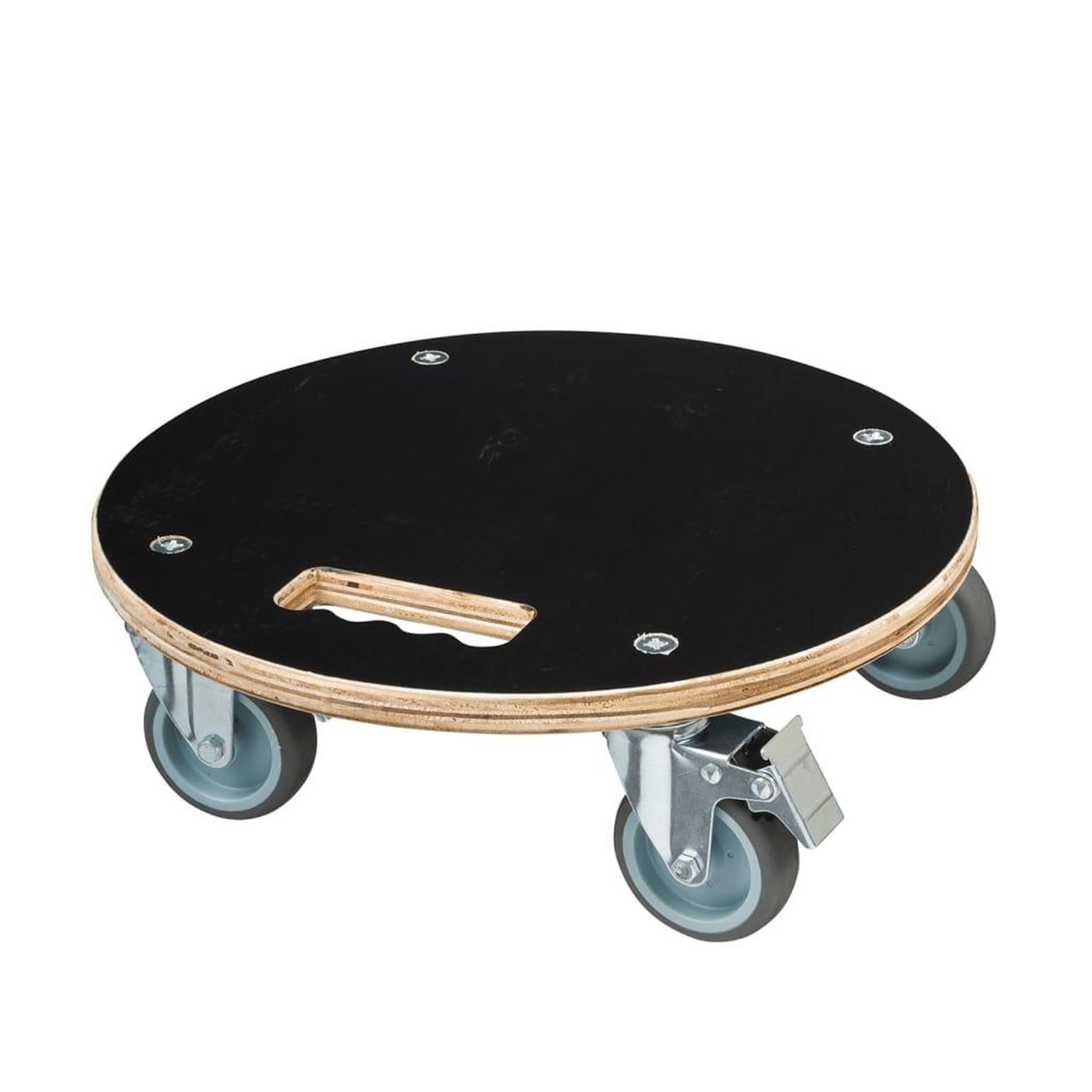Voir la diapositive 2 : NATURE Nature Chariot a plantes rond Ø38 cm noir bois
