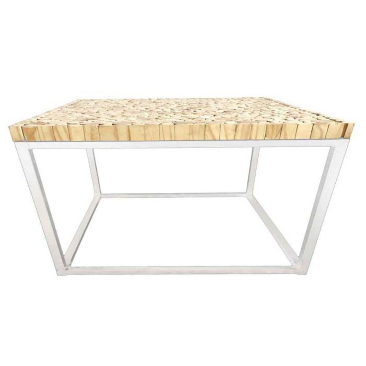 Paris Prix Console en Bois  Rondin  84cm Naturel