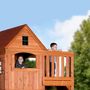 Voir la diapositive 4 : Backyard Discovery Aire de jeux avec toboggan et mur d'escalade - Bois - HILL CREST