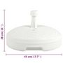 Voir la diapositive 6 : VIDAXL Socle de parasol rempli de sable/d'eau 20 L Plastique rotin