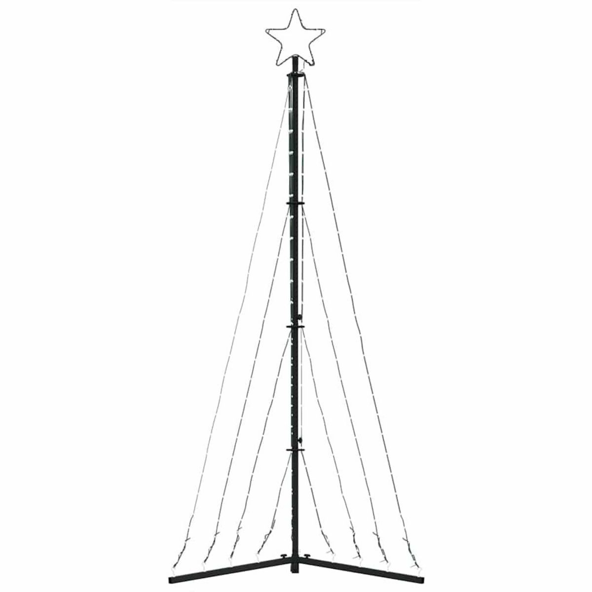 VIDAXL Sapin de Noël a LED 339 LED blanc chaud 182 cm
