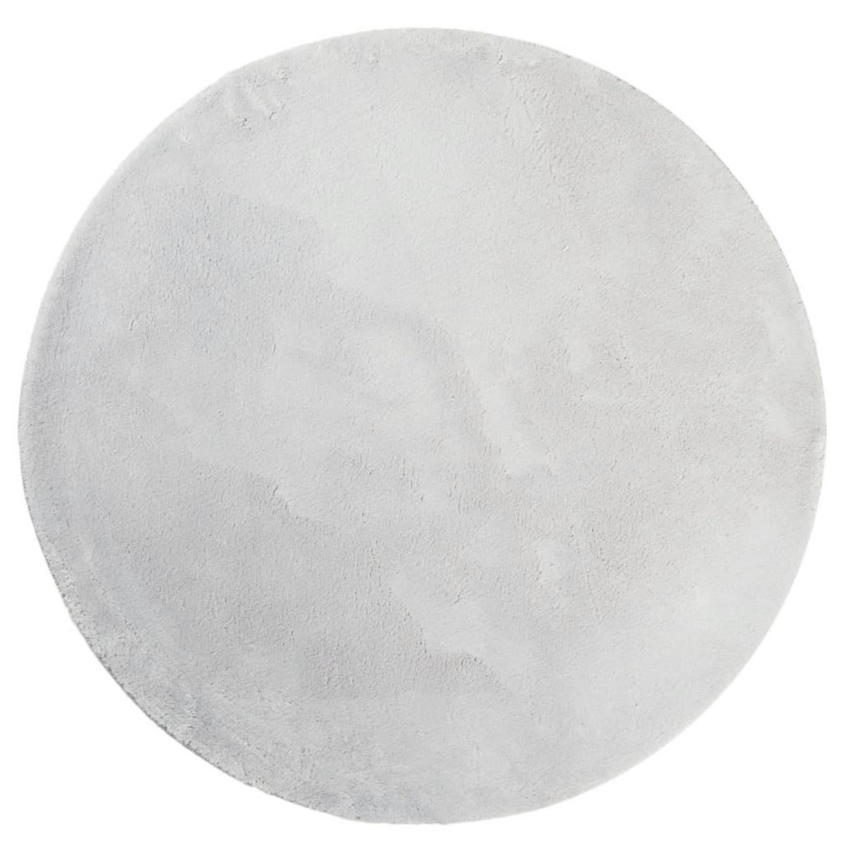 VIDAXL Tapis HUARTE a poils courts doux et lavable gris Ø 160 cm