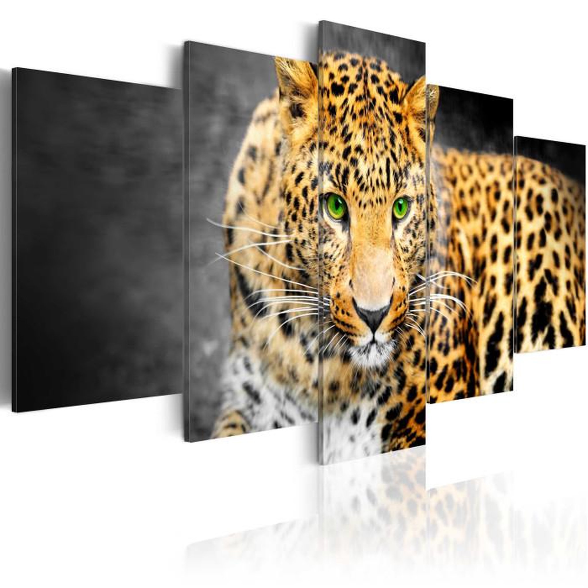 Paris Prix Tableau Imprimé  Green Eyed Leopard. Coloris disponibles : Multicolore