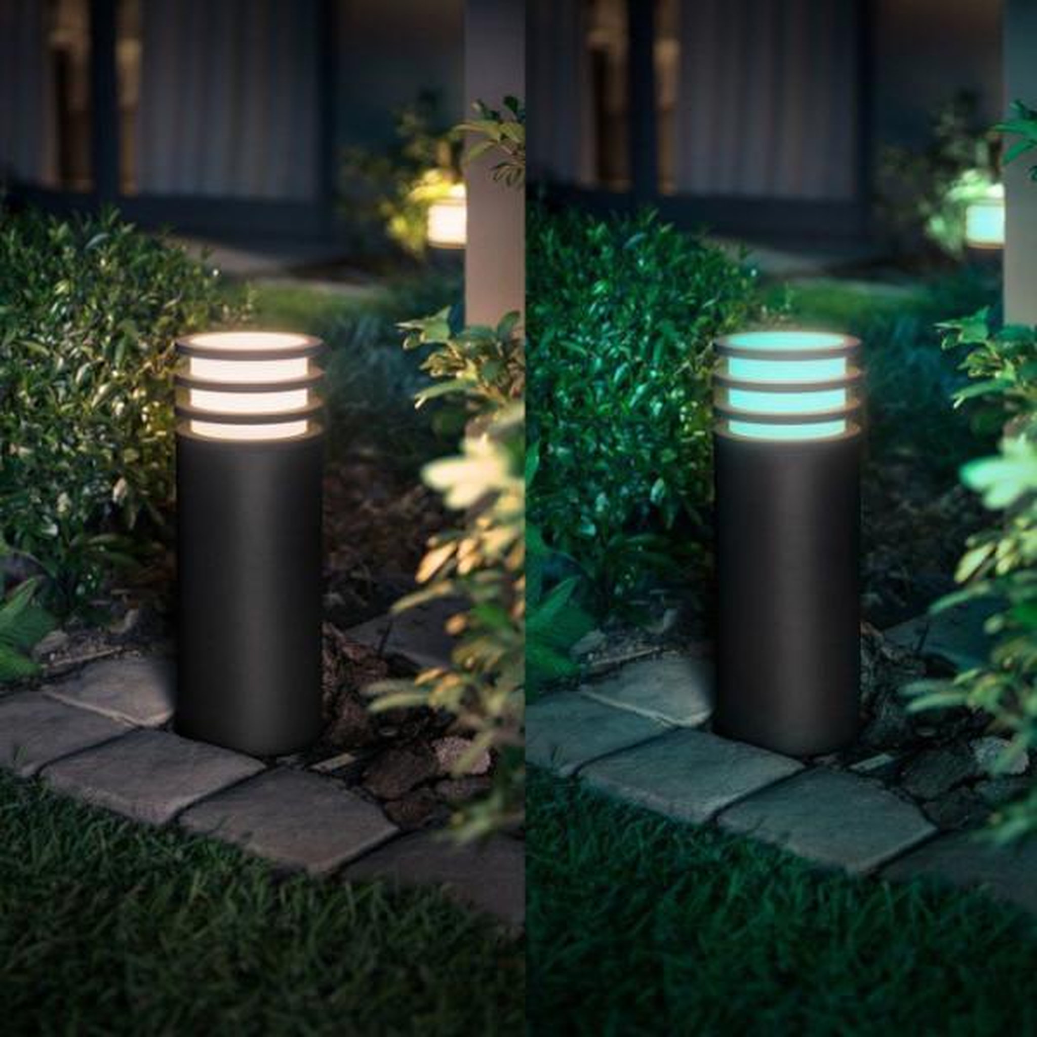 Voir la diapositive 2 : PHILIPS HUE Lampe sur pied - philips hue - lucca - anthracite - 1xa60 wca - ip44