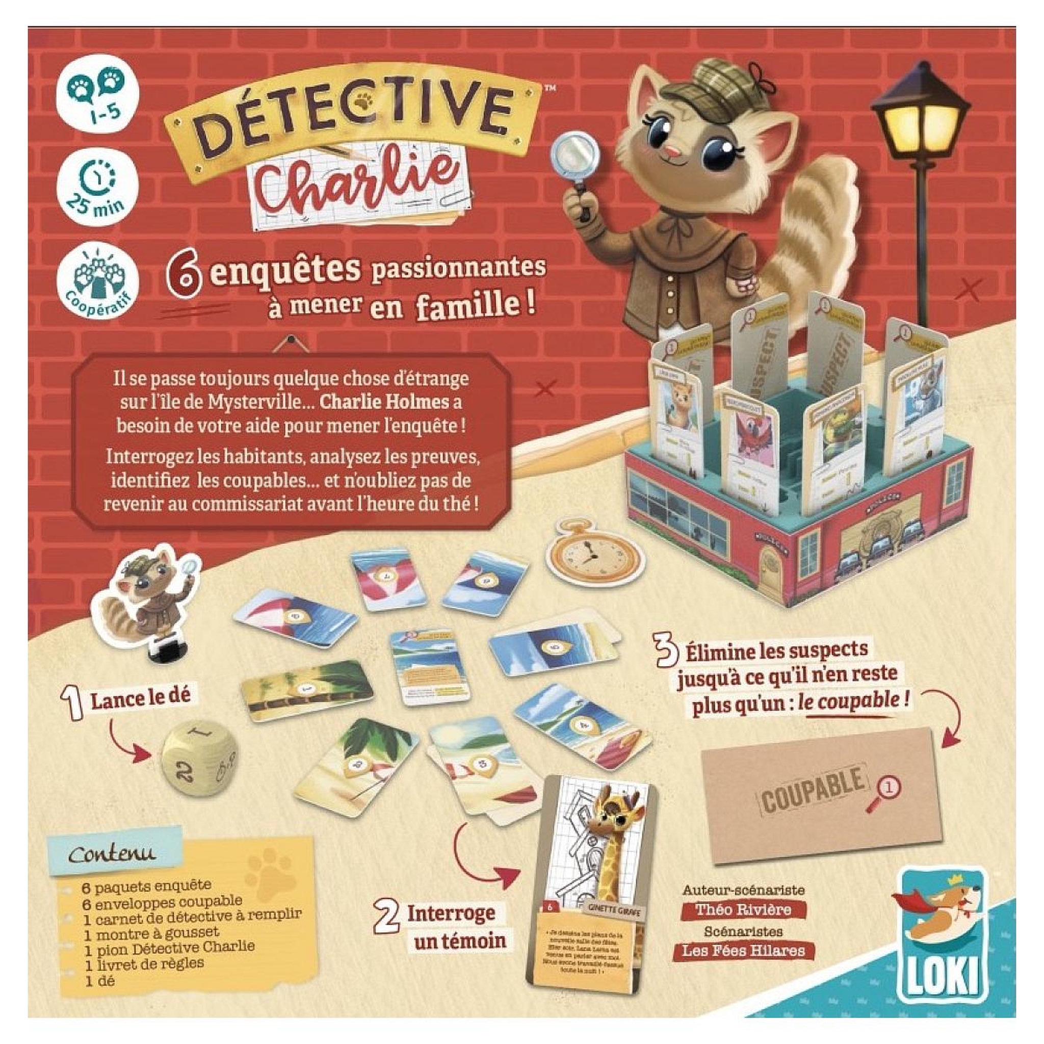 Voir la diapositive 2 : Iello Detective Charlie - Jeu d enquete