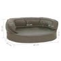 Voir la diapositive 6 : VIDAXL Matelas de lit ergonomique pour chien 60x42 cm Aspect de lin