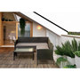 Voir la diapositive 2 : Habitat et Jardin Salon de jardin en résine tressée  Louisa  - 5 places - Marron
