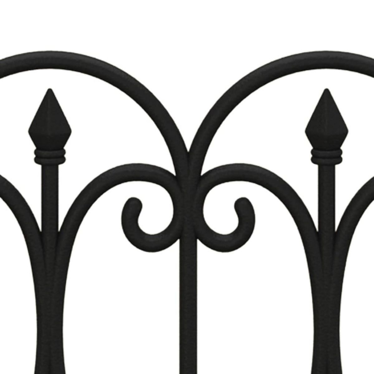 VIDAXL Bordures de pelouse 17 pcs Noir 10 m PP