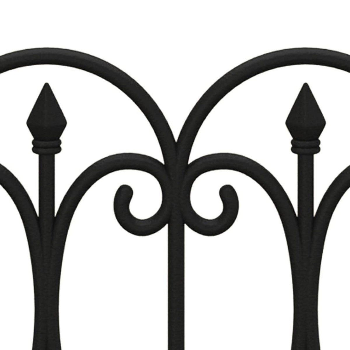 VIDAXL Bordures de pelouse 17 pcs Noir 10 m PP