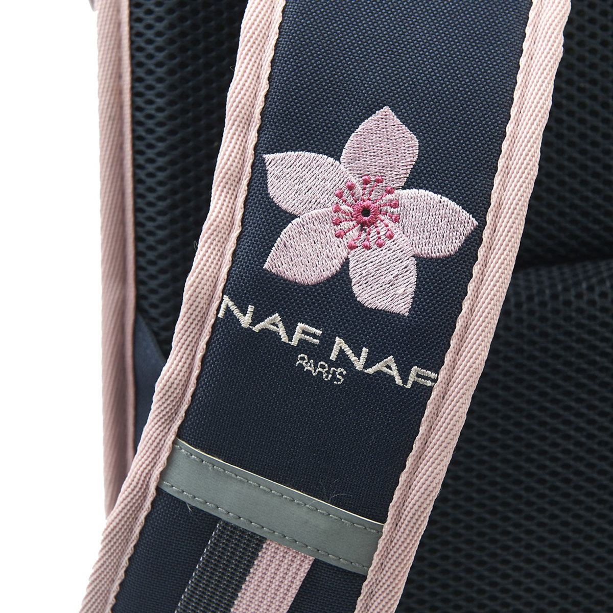 Naf Naf Cartable 38 cm CP/CE1/CE2 bleu motif fleurs roses