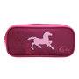 Voir la diapositive 1 : Bagtrotter Trousse scolaire rectangulaire Cybel Cheval Licorne Violette Bagtrotter