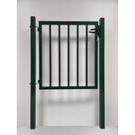 CENTRALE BRICO Portillon barreaudé VERT - H. 2,00 x L. 1,00 m + serrure
