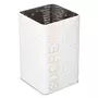 Boîte à Sucre en Poudre  Scandi  18cm Blanc