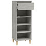 Voir la diapositive 4 : VIDAXL Armoire a chaussures Gris beton 40x36x105 cm Bois d'ingenierie