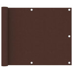 VIDAXL Ecran de balcon Marron 75x500 cm Tissu Oxford